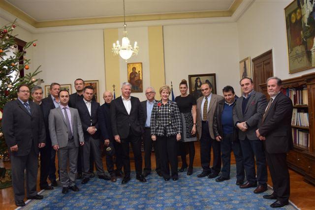 Συνάντηση της Μαρίας Κόλλια-Τσαρουχά με επιχειρηματίες Μακεδονίας-Θράκης
